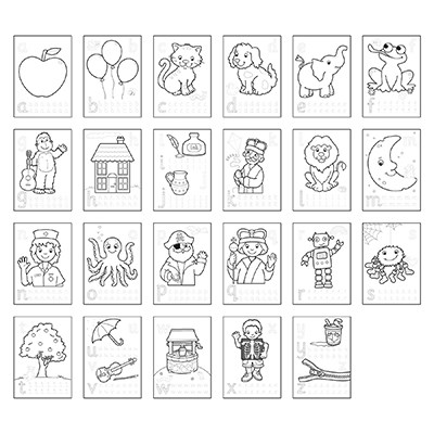 ABC Colouring Book | With Stickers