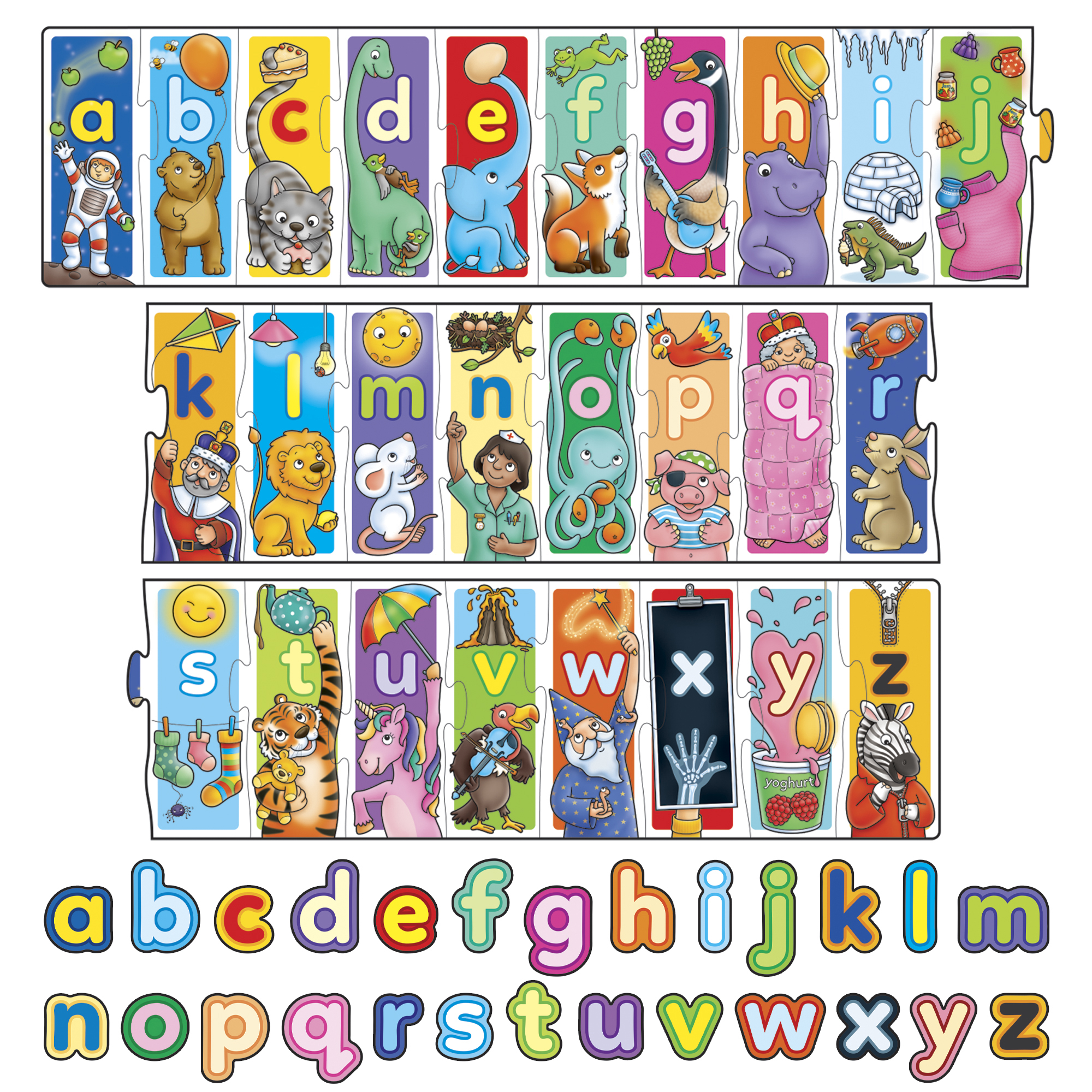 Large alphabet puzzle online