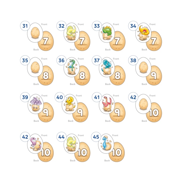 Dinosaur Number Eggs Misplaced Pieces