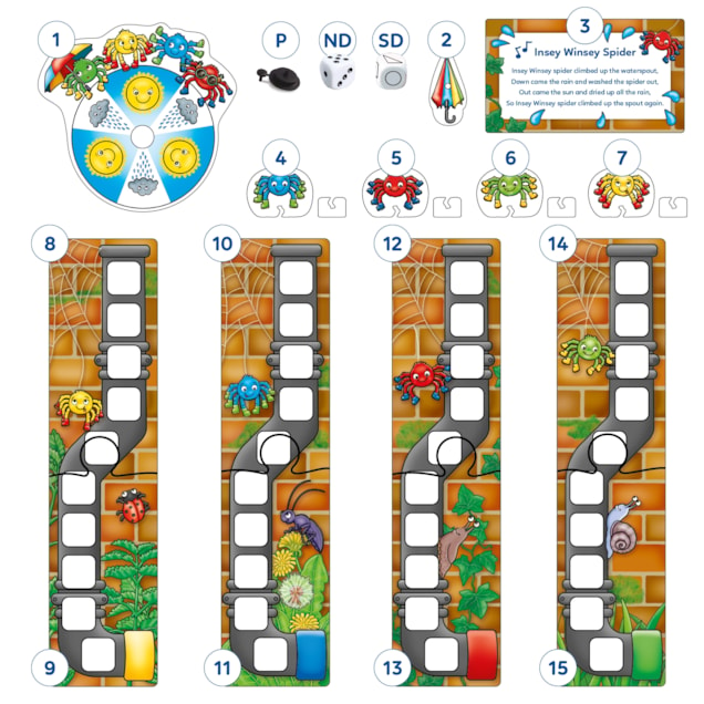 Insey Winsey Spider Game (New Version) Misplaced Pieces